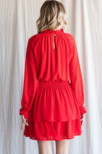 Solid Chiffon Dress-Dresses-Jodifl-Small-Red-cmglovesyou