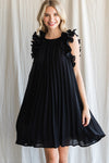 Solid Pleated Dress-Dress-Jodifl-Small-Black-cmglovesyou