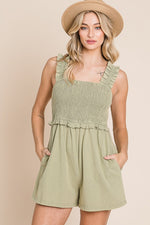 Washed Knit Romper-Romper-Heyson-Small-Sage-cmglovesyou