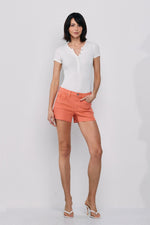 Raw Cut Hem Shorts-shorts-Sneak Peek-Small-Burnt Sienna-cmglovesyou