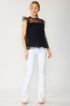 Short Fluttered Sleeve Top-Top-FSL Apparel-Small-Black-cmglovesyou