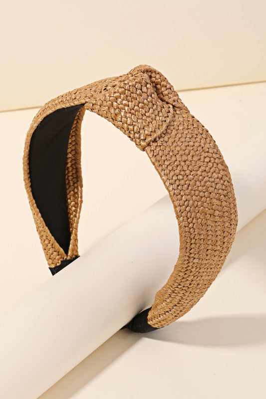 Rattan Braided Headband-headband-Anarchy Street-Light Brown-cmglovesyou