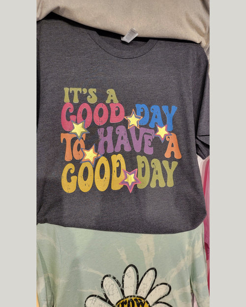 It's a Good Day Boyfriend Tee-Apparel & Accessories-Pink Armadillos-S-cmglovesyou