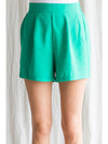 Solid Smocked Waist Shorts-shorts-Jodifl-Small-Emerald-cmglovesyou