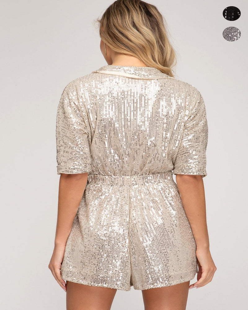 Pop That Champagne Romper-Jumpsuit-She+Sky-Small-Gold-cmglovesyou
