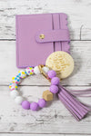 Cardholder Wristlet Keychain-cardholder-Suzie Q USA-Purple Hearts-cmglovesyou