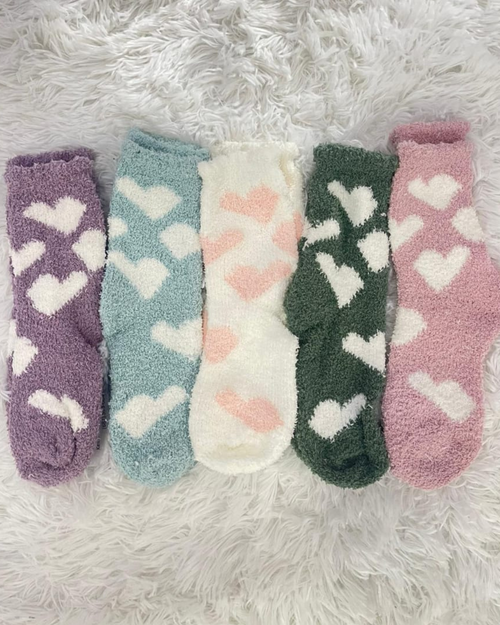 Heart Fuzzy Socks-Socks-Alibaba-Sage-cmglovesyou