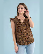 Polka Dot Top-Top-Cozy Co.-Small-Brown-cmglovesyou