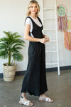 Mineral Washed Overall Jumpsuit-Jumpsuits & Rompers-Oli & Hali-Small-Black-cmglovesyou