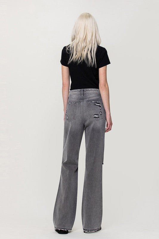 90s Vintage Flare Jeans-Pants-Vervet-24-Granite-cmglovesyou