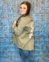 All You Need Is Love Button Up Jacket-Jacket-Elan-12-M-Olive-cmglovesyou