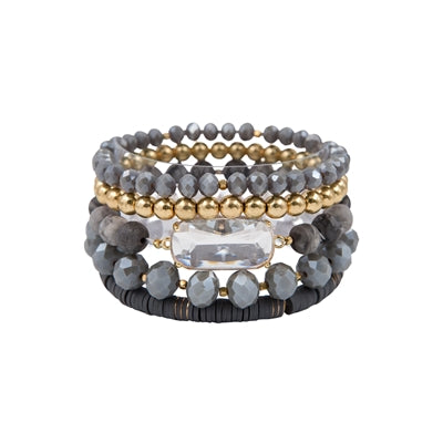 Crystal Stretch Bracelets-Bracelets-What's Hot Jewelry-Grey-cmglovesyou