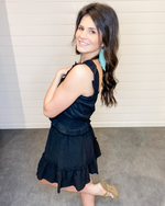 Black Tiered Ruffle Skirt-Dresses-Blu Pepper-Medium-Black-cmglovesyou