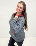 Buffalo Plaid Pullover Hoodie-Jacket-Julia Rose Wholesale-L/XL-cmglovesyou