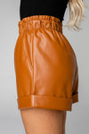 Peyton Leather Shorts-Shorts-BuddyLove-Extra Small-Mocha-cmglovesyou