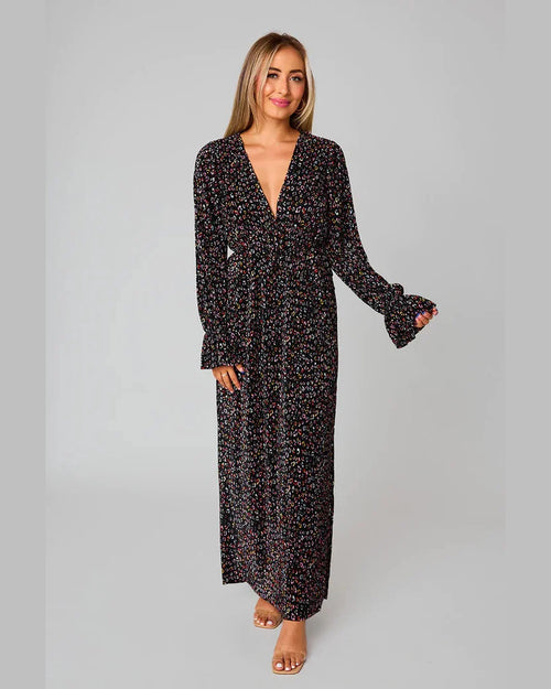 Evie Long Sleeve Maxi Dress-Dress-BuddyLove-Gemstone-XS-cmglovesyou