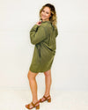 Cauda Timeless Shirt Dress-Dresses-Easel-S-Faded Olive-cmglovesyou