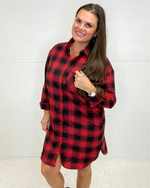 Checker Button Down Shirt-Tops-Vine & Love-S-Black-cmglovesyou