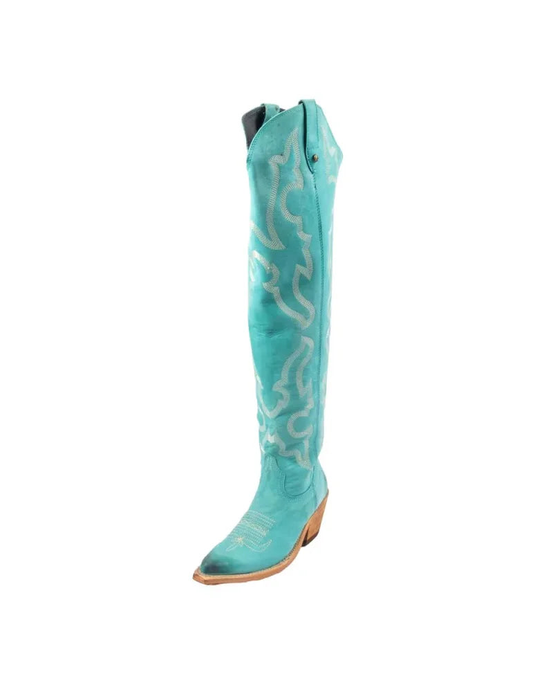 Tall Allyssa Boots-Shoes-Liberty Black-6-Turquoise-cmglovesyou
