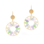 Multi-Colored Circle Earrings-Earrings-What's Hot Jewelry-Pastel-cmglovesyou