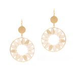 Multi-Colored Circle Earrings-Earrings-What's Hot Jewelry-Cream-cmglovesyou