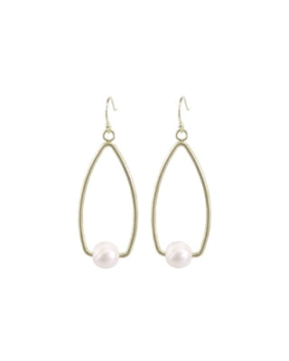 Pearl and Teardrop Earring-Earrings-What's Hot Jewelry-cmglovesyou