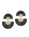 Half Moon Acrylic Earrings-Earrings-What's Hot Jewelry-Black-cmglovesyou