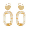 Gold Oval Flex Earrings-Apparel & Accessories-What's Hot Jewelry-White-cmglovesyou