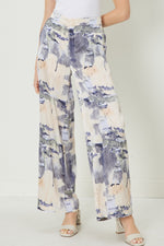 Flowy Watercolor Abstract Pants-Pants-Entro-Small-Grey Natural-cmglovesyou