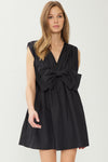 Oversized Bow Cocktail Dress-Dress-Entro-Small-Black-cmglovesyou