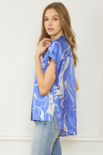 Blue Swirl Top-Top-Entro-Small-Blue-cmglovesyou