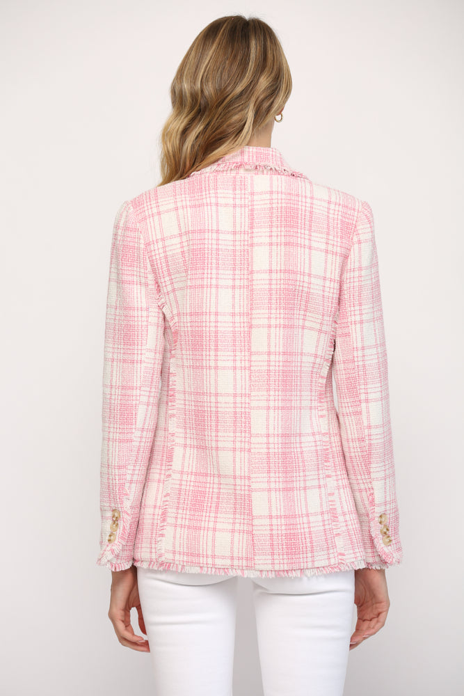 Tweed Blazer-Blazer-Fate by LFD-Small-Cream/Pink-cmglovesyou