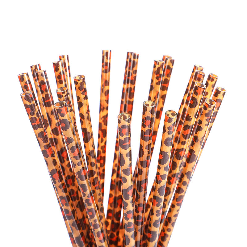 Reusable Straws-Bizzy Izzy Boutique-Brown Leopard-cmglovesyou