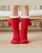 Fuzzy Socks-Apparel & Accessories-Alibaba-Red-cmglovesyou