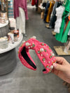 Jewel Headband-headband-Suzie Q USA-Hot Pink-cmglovesyou