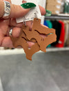 Texas Cutout Earring-Earrings-Suzie Q USA-Brown-cmglovesyou