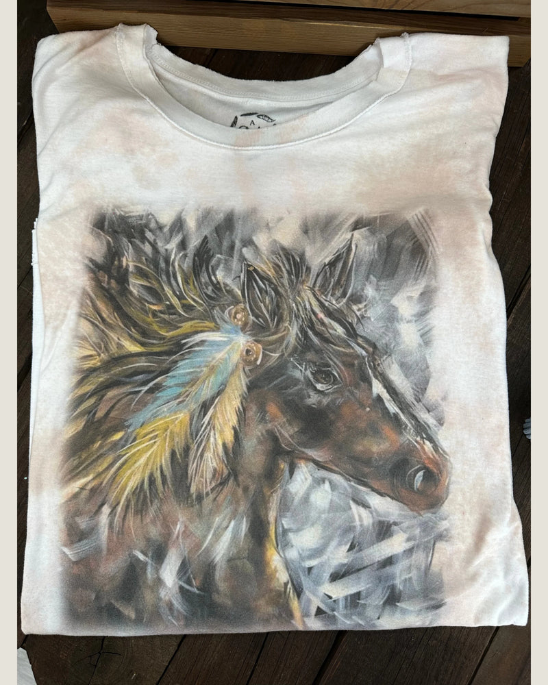 Wild And Free Horse Shirt-Rare Bird-Small/Medium-cmglovesyou