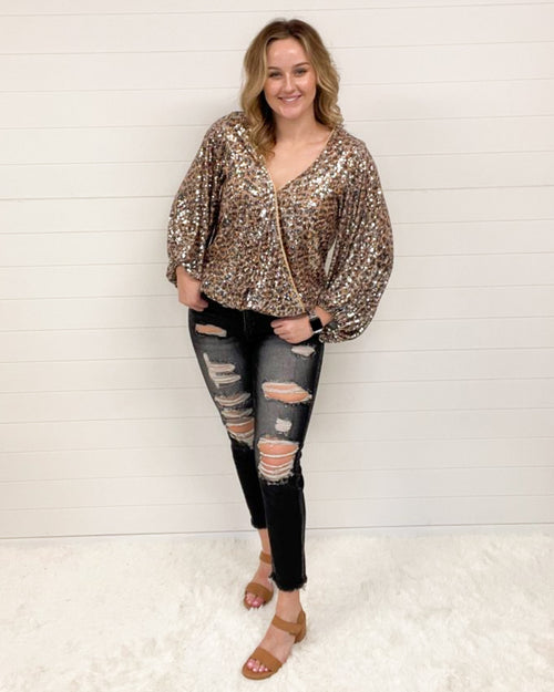 Leopard Sequin Top-Tops-Vine & Love-Small-cmglovesyou