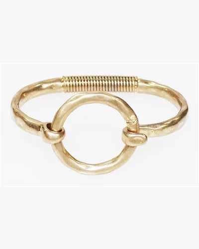 Hinge Circle Bracelet-What's Hot Jewelry-Gold-cmglovesyou