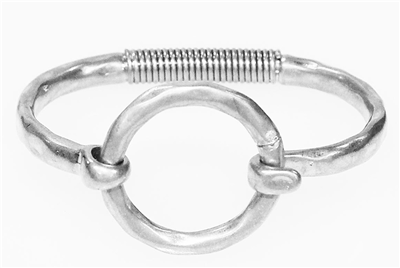 Hinge Circle Bracelet-What's Hot Jewelry-Silver-cmglovesyou