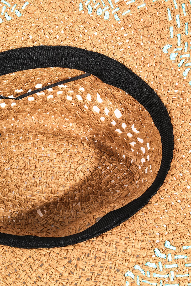 Two Tone Brim Woven Sunhat-Hats-Fame Accessories-Tan-cmglovesyou