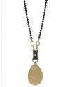 Gold Teardrop Crystal Necklace-Necklaces-What's Hot Jewelry-cmglovesyou