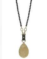 Gold Teardrop Crystal Necklace-Necklaces-What's Hot Jewelry-cmglovesyou