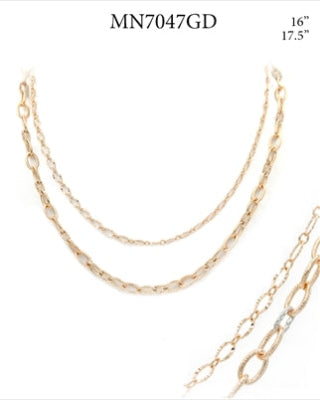Dainty Gold Layered Chain Necklace-Necklaces-What's Hot Jewelry-Gold-cmglovesyou