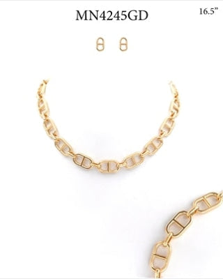 Open Chain Necklace-Accessories-What's Hot Jewelry-Gold-cmglovesyou