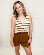 Scalloped Waist Tie Shorts-bottoms-Jodifl-Rust-Small-cmglovesyou