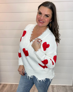 Valentine's Heart Sweater-Sweaters-Main Strip-Small-cmglovesyou