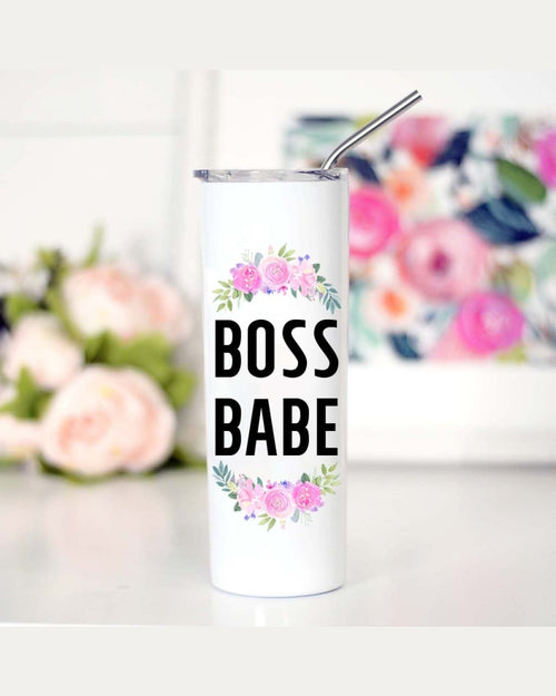 Boss Babe Tall Travel Cup-Tumblers-Mugsby Wholesale-cmglovesyou