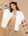 Crochet Patten Oversized Jacket-Jacket-Pol Clothing-Small-Ivory / Natural-cmglovesyou