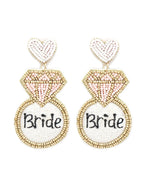 Bride Earrings-Earrings-What's Hot Jewelry-Bride Word Dangle-cmglovesyou